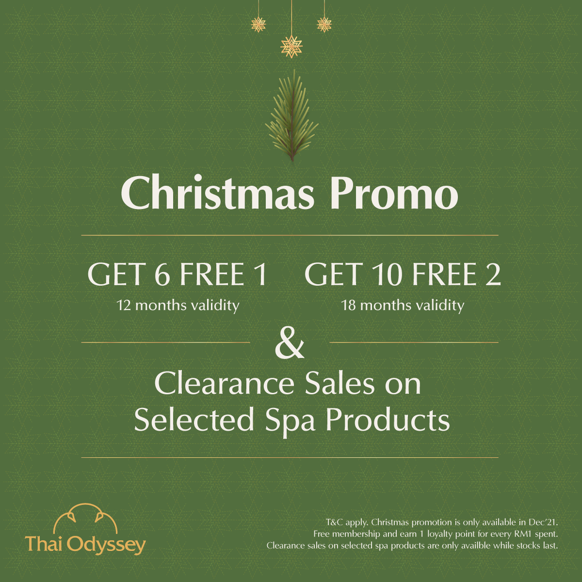 Thai Odyssey Christmas Promo Straits Quay