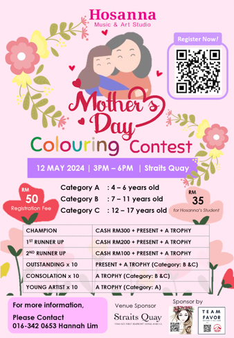 Hosanna - Mother's Day Colouring Contest